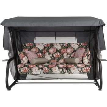 Zahradní houpačka Venezia Lux s moskytiérou, polštářky a bočními stolky A101-23PB PATIO 448547