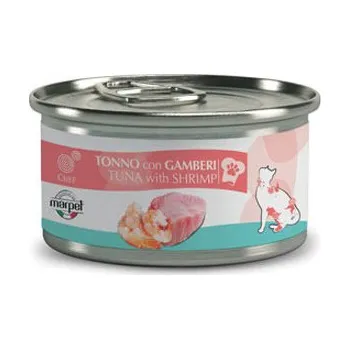 Krmivo pro kočku Marpet Chef Cat Adult Sterilized - Tuňák filety a krevety 80g