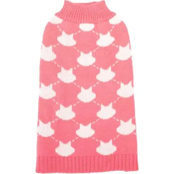 Obleček pro psa Svetr Contrast Color pro psa Nobleza - XS 20 cm Barva: Růžová