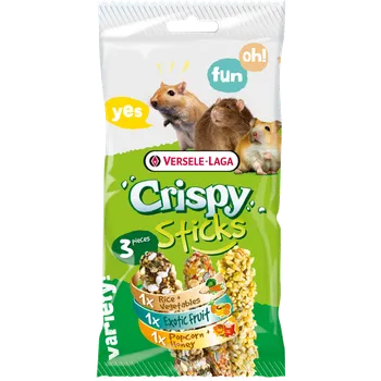 Krmivo pro hlodavce Versele-Laga Crispy Sticks Omnivores Triple Variety Pack 160 g
