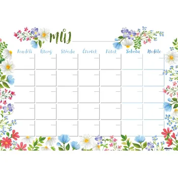 Kalendář Baloušek Tisk Měsíční plánovač A4 Luční