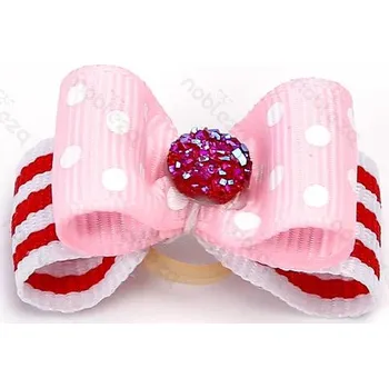 Kosmetika pro psa Mašličky do srsti pre fenky Nobleza - americký vzor Barva: Růžová