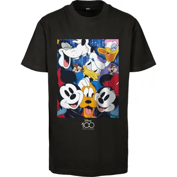 Chlapecké tričko Dětské tričko Disney 100 Mickey &amp; Friends černé Mister Tee černá 2836745
