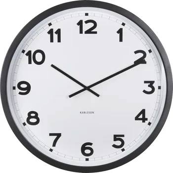 Hodiny Karlsson, Nástěnné hodiny New Classic, 80 cm, bílé - Formadore
