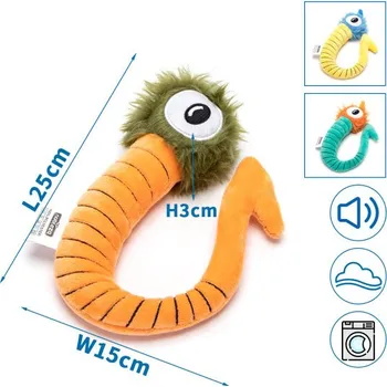 Hračka pro psa Plyšová hračka Nobleza - Little Worm 25 cm Barva: Oranžová