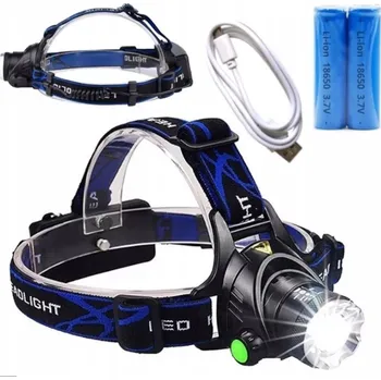 Čelovka ČELOVKA ČELOVÁ SVÍTILNA TURISTICKÁ NABÍJECÍ XML T6 LED ZOOM