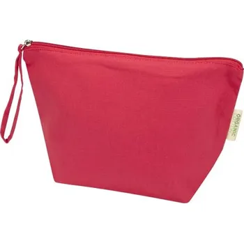 Kosmetická taška Odisha 3litrová taška na příslušenství o gramáži 180 g/m² z organického materiálu OCS - Červená