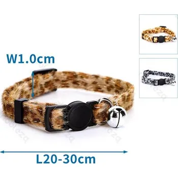 Obojek pro psa Leopardí obojek Nobleza pre mačku - Safety lock Barva: Hnědá