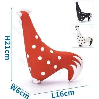 Hračka pro psa Latexový kohout Nobleza pro psa - 21cm Barva: Červená