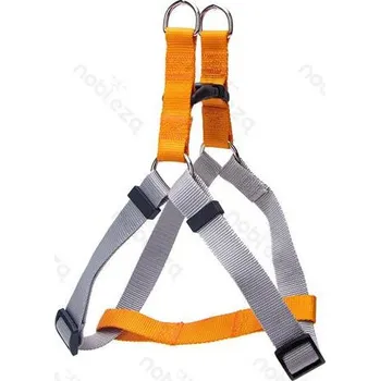 Postroj pro psa Postroj Nobleza dvoubarevný M (š. 2,0 cm x d. 40-60 cm) Barva: Oranžová