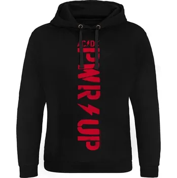 Pánská mikina AC/DC Mikina PWR-UP Vertical Logo Unisex Black L (Jako nové)