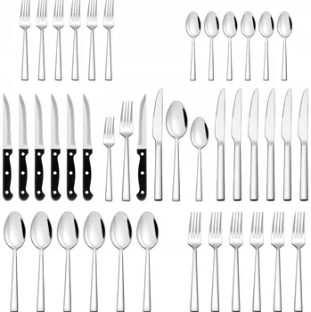 Příbor 36dílná sada příborů z nerezové oceli s kazetou na příbory