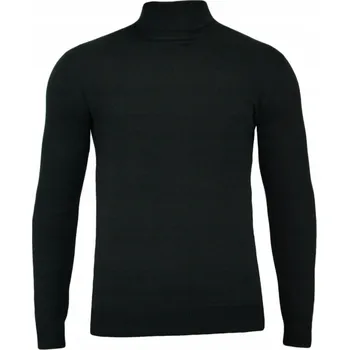 Pánský svetr Elegantní pánský rolák - ČERNÝ - BRAVE SOUL - M