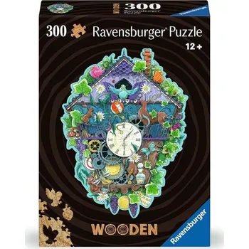 Puzzle Ravensburger Dřevěné puzzle Kukačkové hodiny 300 dílků