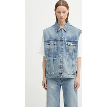 Dámská vesta Džínová vesta Anine Bing rory vest, S, modrá, 55X