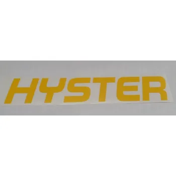 Stavební technika Štítek samolepka Hyster žlutý
