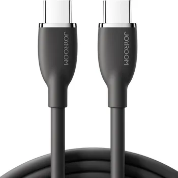 JOYROOM S-A29 silikonový nabíjecí a datový kabel - USB-C na USB-C - 1,2 m - černý