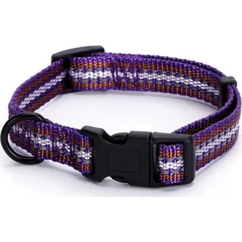 Obojek pro psa Obojek Nobleza Reflex Vintage pro psa S (š.1,5 cm x d.25-40 cm) Barva: Fialová