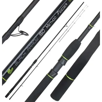 Rybářský prut Sensas Prut Black Arrow Method Feeder 150 3,3 m 60 g 3+2 Díly