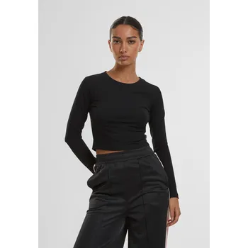 Dámský organický Cropped Longsleeve černý Urban Classics černá 2545305