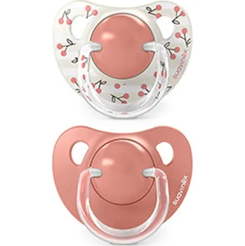 Suavinex Dudlík anatomický silikon Birdies 18 m+ 2 ks Růžový