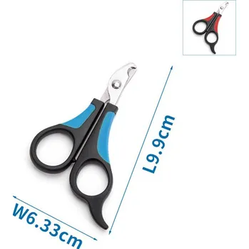 Kosmetika pro psa Nůžky na stříhání drápků Nobleza - malá zvířata 9,9 cm Barva: Modrá