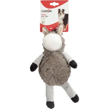 Hračka pro psa Plyšová hračka Camon - Zvířátka 3 druhy Barva: Šedá