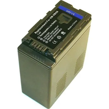 TRX baterie Panasonic VW-VBG6 6600mAh Baterie, pro videokameru, 6600mAh, 7,2/7,4V, Li-Ion, kompatibilní se Panasonic VW-VBG6 TRX-VBG6