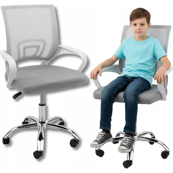 Otočná kancelářská židle Szchara šedá