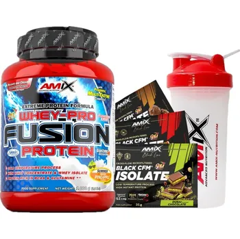 Protein AKCE Amix Whey-Pro FUSION 1000 g + ZDARMA Šejkr 600 ml + 3x vzorek
