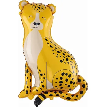 Balónek Fóliový balónek LEOPARD Zvířata Narozeniny 49x72cm