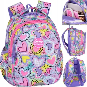 Školní batoh Vícekomorový Školní batoh CoolPack fialový, růžový, vícebarevný 19 l