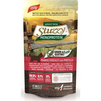 Krmivo pro psa Agras Delic Stuzzy Monoprotein - hovězí s borůvkami 150g