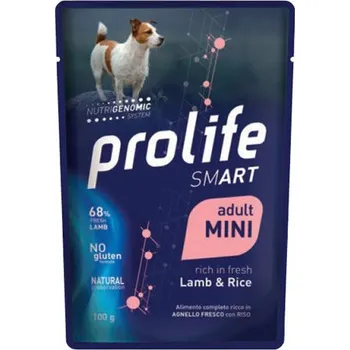 Krmivo pro psa Zoodiaco Prolife Dog Smart Adult Mini - jehněčí s rýží 100g
