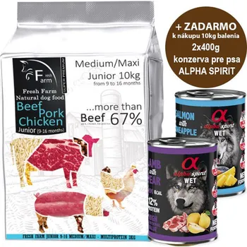 Krmivo pro psa Ani - pet Fresh Farm Junior 9-16 Medium&Maxi - Multiprotein 10kg