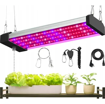 Osvětlení pro růst rostliny LAMPA PRO RŮST ROSTLIN, PĚSTOVÁNÍ ZELENINY, SAZENIC, PŘEDPĚSTOVÁNÍ, Sada GROW