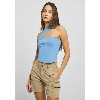 Dámský top s jedním popruhem horizont blue Urban Classics světle modrá 2539613