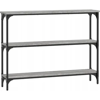 Konferenční stolek Konzolový stolek, šedý dub sonoma, 100x22,5x75 cm