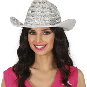 Klobouk Guirca Klobouk dámský kovbojský stříbrný
