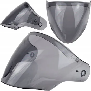 Helma na motorku Plexi na helmu Caberg Flyon/Flyon II, lehce zatmavené