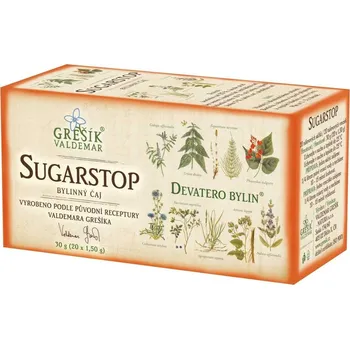 Horký nápoj Valdemar Grešík Sugarstop 20x 1,5 g 