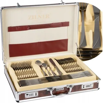 Příbor SADA PŘÍBORŮ 72 KS PRO 12 OSOB – NEREZOVÁ OCEL, KUFR