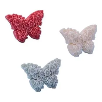 Formička Silikonová mini formička květinový motýl