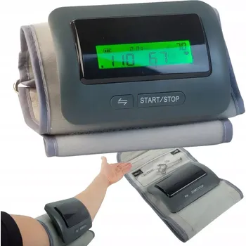 Měřič tělesných funkcí Elektrický automatický tlakoměr na paži - automatické měření pulsu a tlaku - VERK 27523