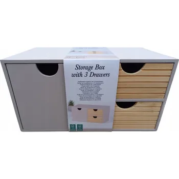 Komoda Komoda Cardsplitter 27 x 16 x 14 cm, šedá matná