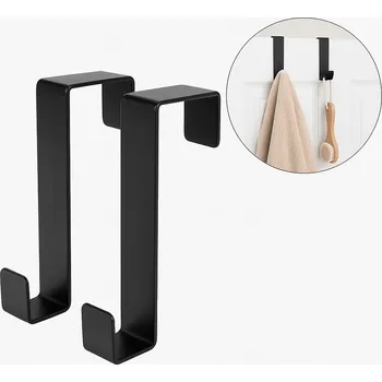 Věšák Háček bez vrtání Galicja černý kovový matný 2 ks