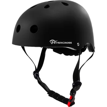 Cyklistická přilba EVERCROSS Lehká, prodyšná a nastavitelná cyklistická přilba - Skořepina PC+EPS L ČERNÁ