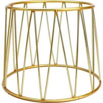 Ventilační potrubí Verlo podstavec kulatý pr. 25 cm, výš. 20 cm, zlatý| TOM, V-7504