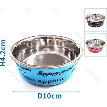 Miska pro psa Nerezová miska Nobleza XS - s potiskem Barva: Černá