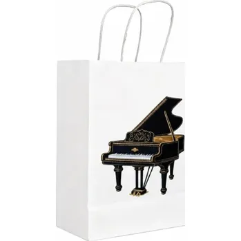 Papírová taška s potiskem klavíru